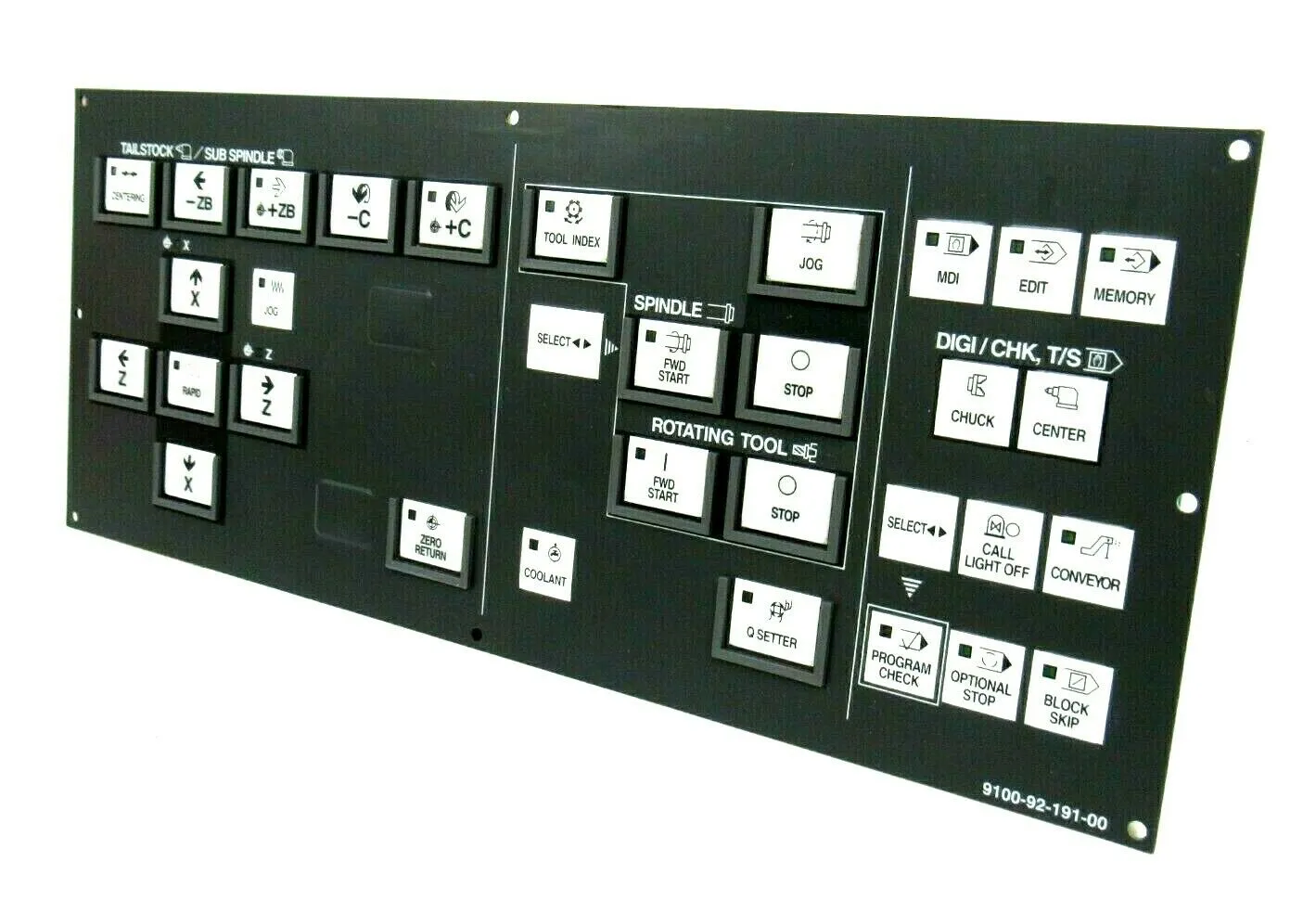 USED YASKAWA 9100-92-191-00 KEYPAD 24-01-00-00 OPSW-L7 AB12C-0397 91009219100