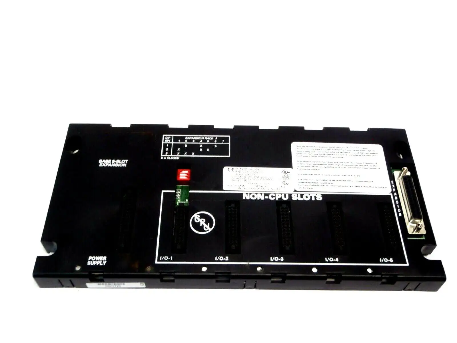USED GE FANUC 5 SLOT EXPANSION MODULE PLC BASE EMI ENHANCED