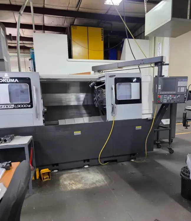 Used 2019 OKUMA GENOS L3000-E CNC Lathes Ohio US | Toolquip, Inc. #1332311