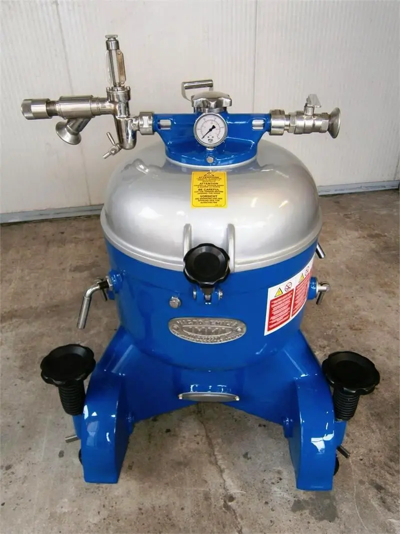 IMMA Super self-cleaning wine clarifier, 316SS.