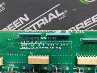 Siemens Simatic 505-4716 24DC Output Module PWB 2586405-0001 Rev. E Used