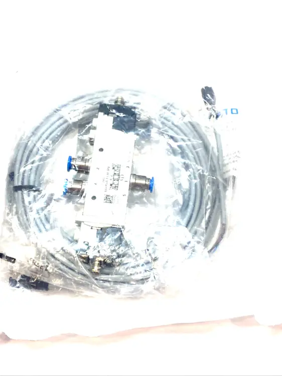 Used FESTO AIR SOLENOID VALVE W/ CONNECTING CABLE Cable & Wire | Maverick Industrial Sales #1111085