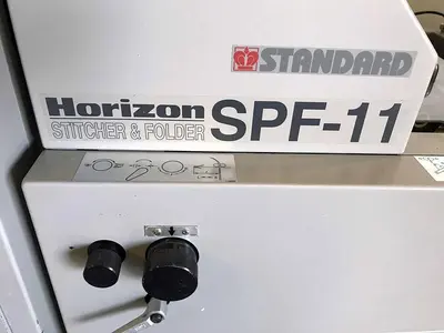 USED HORIZON STITCHER/FOLDER (SPF-11) & TRIMMER (FC-11) COLLATOR (MC-80)