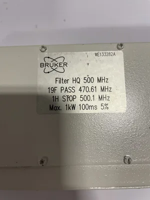 Bruker WE133282A High Power Filter 500MHz HQ 470.61MHz Pass 500.1MHz STOP