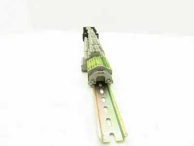 3, 4, 6-Wire Terminal DIN Rail 30" Lot of 91