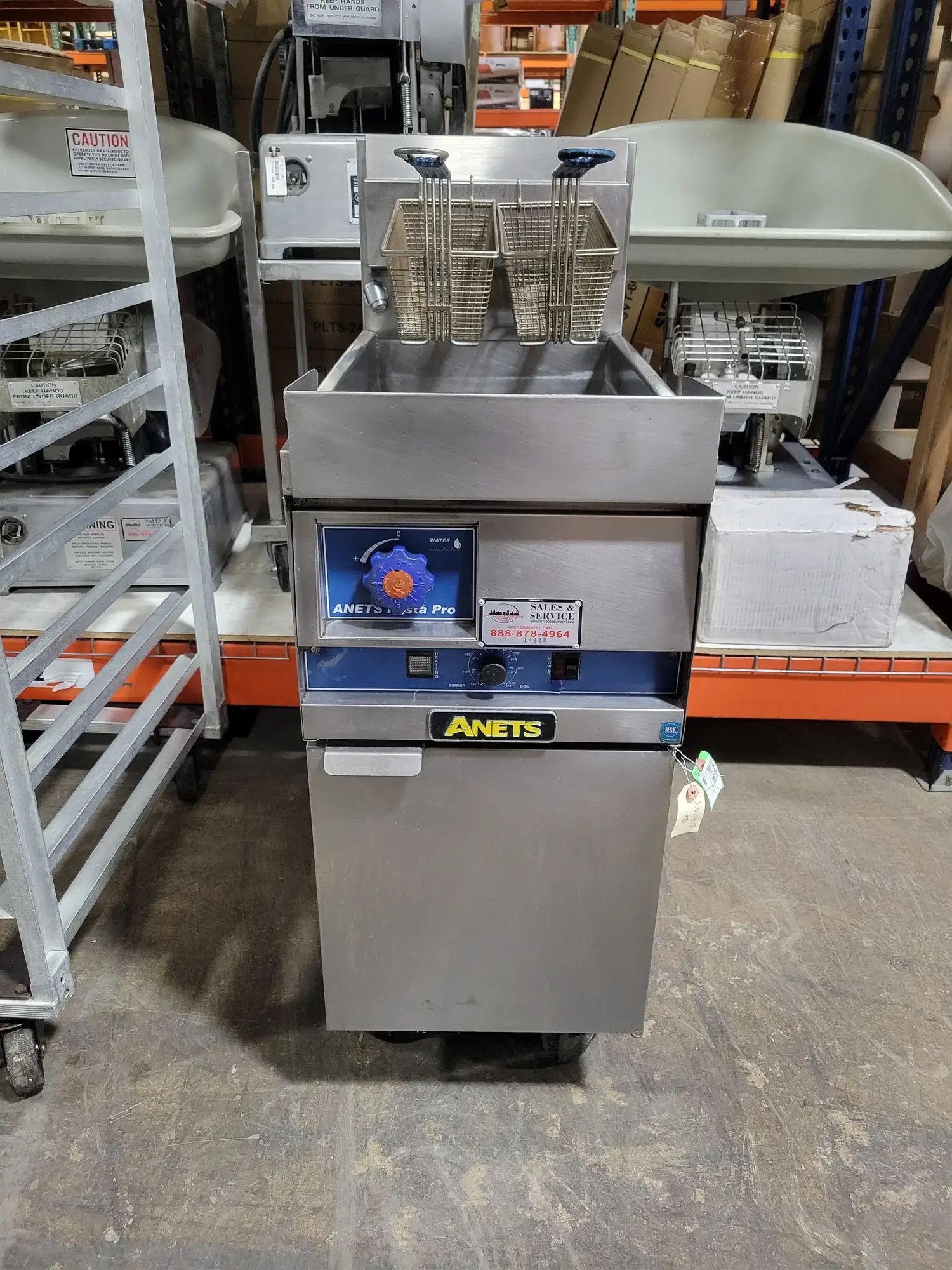 Anets GPC-14D 8.5 Gallon Natural Gas Pasta Cooker with Digital Controls