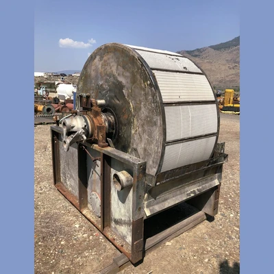 6 ft. Dia. x 3 ft. Eimco Continuous Vacuum Drum Filter