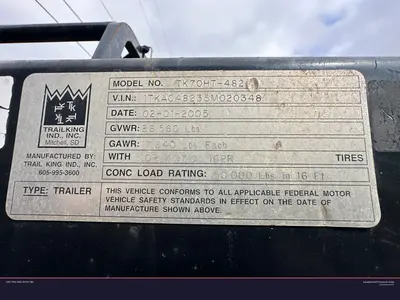 Used 2005 TRAIL KING TK70HT-482 Flatbed Trailers Pennsylvania US | Proxy Equipment #1377949