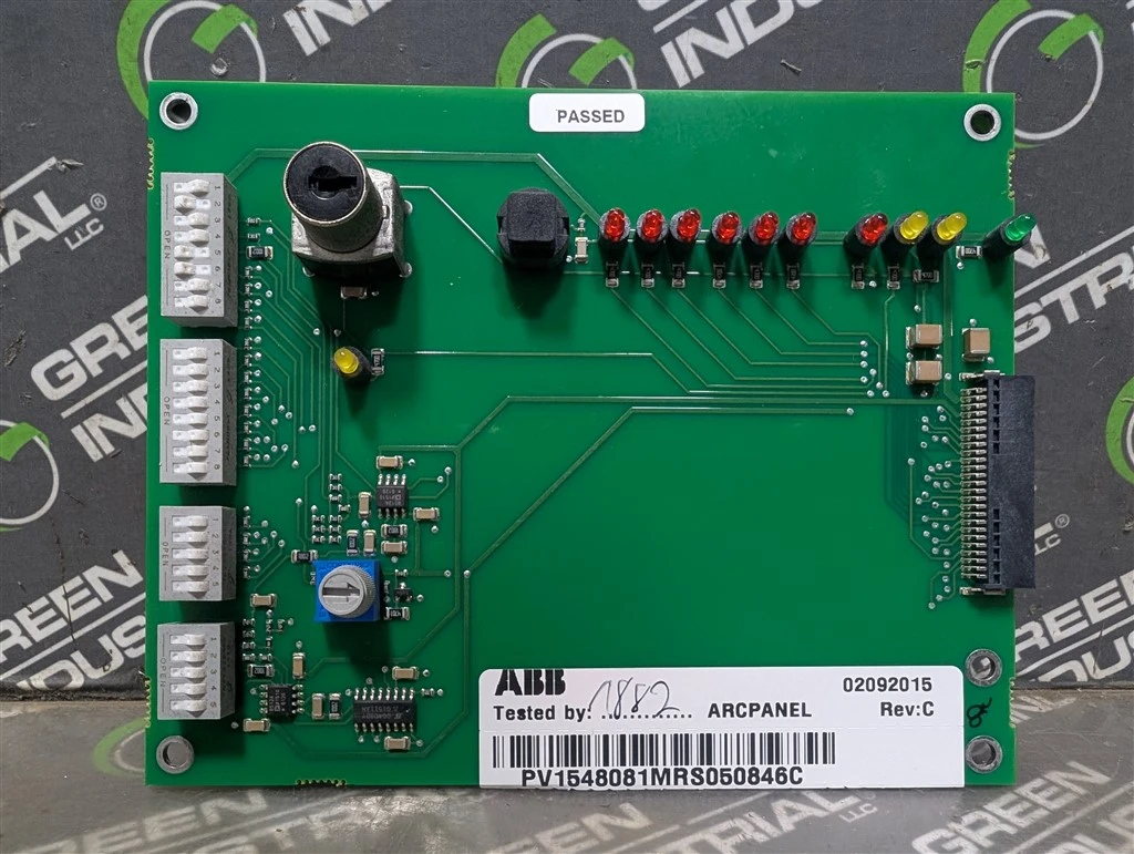 ABB PV1548081MRS050846C Motor Protection Relay ARCPANEL Board Rev. C Used