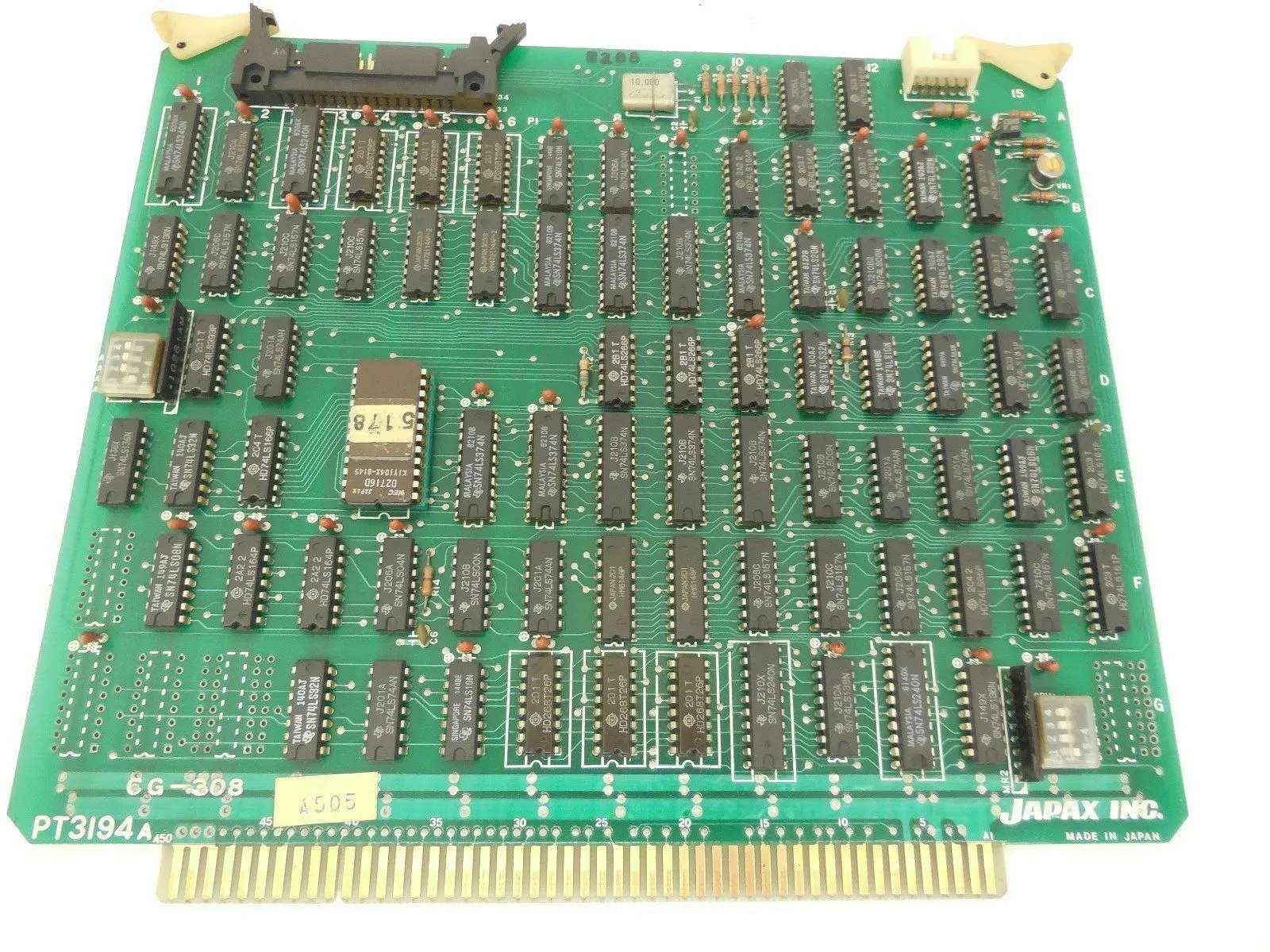 USED JAPAX INC PT3194A PC BOARD CG-308