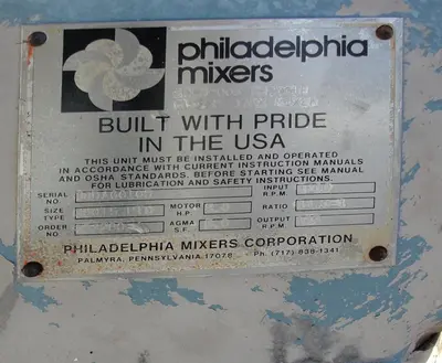 USED PHILADELPHIA MIXERS 3801S PTO,