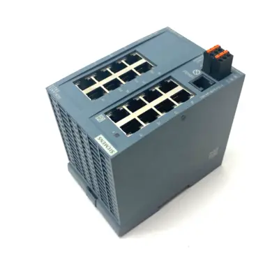 USED SIEMENS SCALANCE XB216 MANAGED LAYER INDUSTRIAL ETHERNET SWITCH