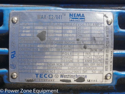 USED TECO WESTINGHOUSE MAX-E2/841