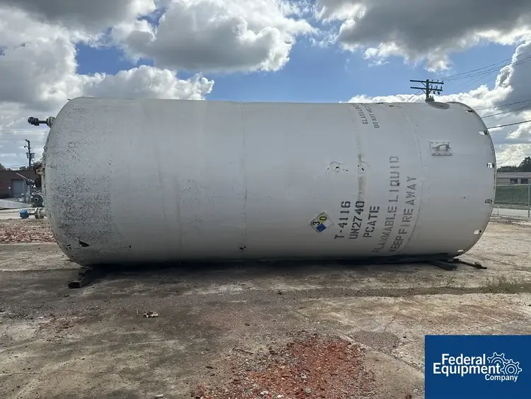 Used Pfaudler 20,000 Gal Pfaudler Glass Lined Chemstore Receiver, 30# Stainless Steel Tanks Ohio US | Federal Equipment Company #127107