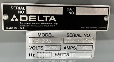 USED DELTA 43-373 USED VINTAGE SHAPER