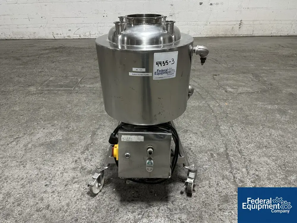 USED Allegheny Bradford 25 Liter Allegheny Bradford Jacketed Receiver Tank, S/S, 40/40#