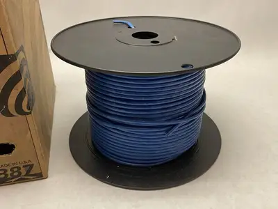 USED SUPERIOR ESSEX MARATHON LAN® CAT5E CABLE 4/24 BLUE BOX OF 11 POUNDS