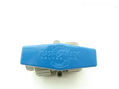 Plast-o-matic MBV075EPS-CP True Blue 3/4" NPT Socket Union Ball Valve EPDM 0.75"