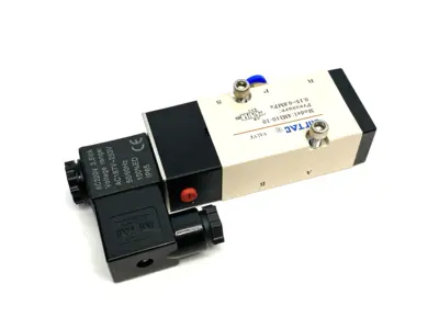 USED AIRTAC SOLENOID VALVE 5/2-WAY NAMUR SERIES, INTERNAL PILOT