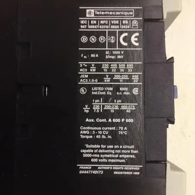 USED TELEMECANIQUE LP1D5011