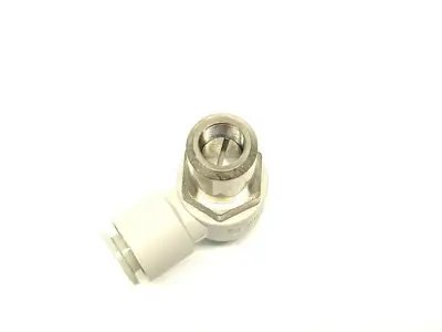 AS3211F-03-10SD | SMC  Tamper Proof Flow Control Elbow Fitting 3/8" Port LOT OF 4 - New Other