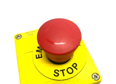 USED SIEMENS SIRIUS ACT PLASTIC EMERGENCY STOP HOUSING ASSEMBLY