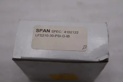 Span LFS-210-30-PSI-G-IB Pressure Gauge, 0 To 30 Psi, 1/4 In Mnpt - STOCK GF335A