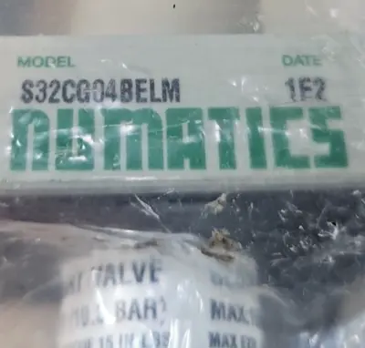 Numatics S32CG04BELM Slow Start Valve 150 psi (10.3 bar) (BIN425)