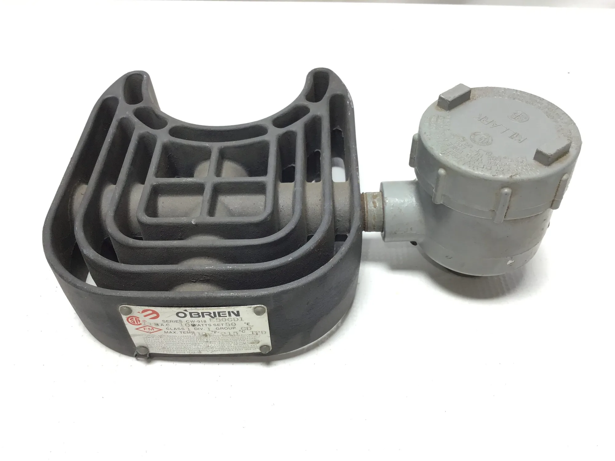 O’Brien CW-918 Heating Element 100 Watts 115 VAC Set 50°F Max Temp 419°F 215°C