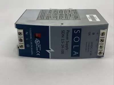 SDN 2.5-24-100 | Sola  Power Supply 115/230VAC 24VDC 2.5A - Used