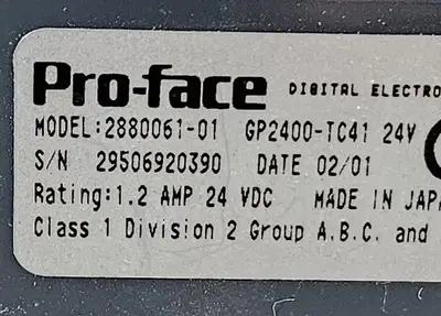USED Pro-face Pro-face GP2400-TC41-24V