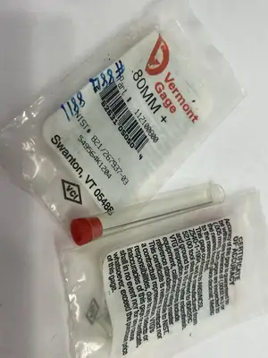 New | in-Stock Vermont Gage 0.80mm Plus Class ZZ Pin Gage LOT OF 2 Pin & Plug Gages Michigan US | Maverick Industrial Sales #1395616