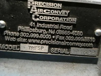 USED PRECISION AIR CONVEY 78FSP