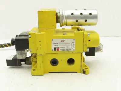 Ross Controls DM2CNA54A21 Double Solenoid Valve W/ Base Assembly 24VDC 30-120PSI