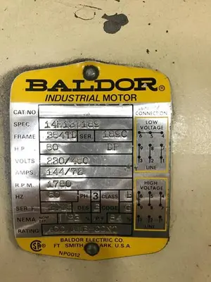 USED BALDOR 14H13W189