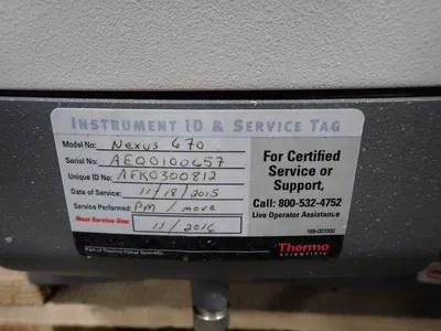 USED 2015 THERMO NICOLET CORP. NEXUS 670