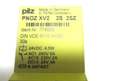 USED PILZ PNOZ-XV2-2S-2SZ SAFETY RELAY PNOZXV22S2SZ