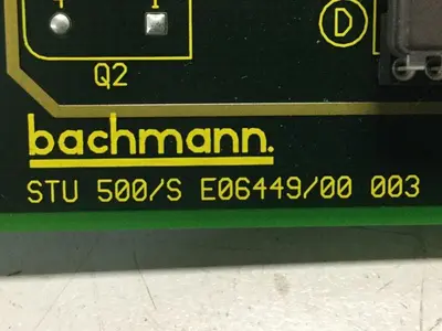 USED BACHMANN ELECTRONIC STU500/S E06449/00 003