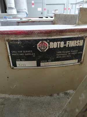 ROTO - FINISH ER-1011 VIBRATORS, VIBRATORY FINISHERS | Machinery Resources International (4)