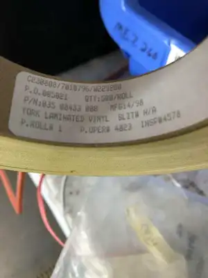 York Laminated Vinyl Circuit Tape 500ft, 480V 42KA Max