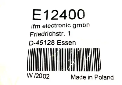NEW IFM ELECTRONIC GMBH E12400 CORDSET D-45128 LOT OF 3