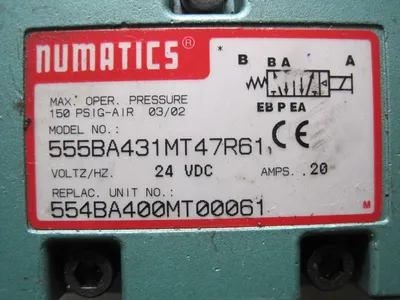 NEW NUMATICS 555BA431MT47R61 VALVE