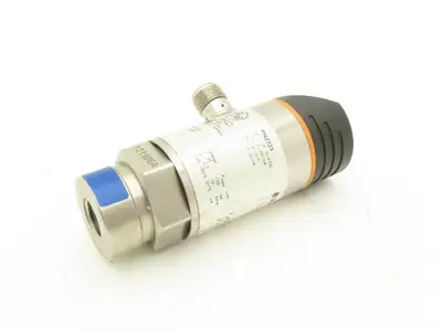 IFM PN2223 Pressure Sensor w/Display 18-32 VDC 14.5-362.5 PSI 4-Pin M12 1/4" NPT