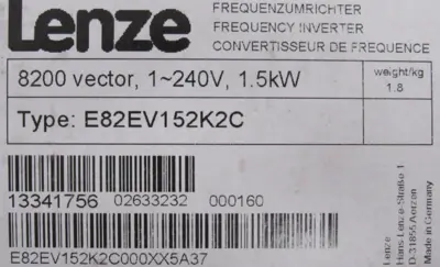 NEW LENZE E82EV152K2C FREQUENCY INVERTER