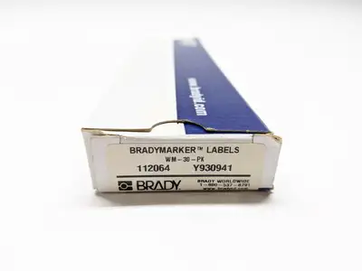 WM-30-PK | Brady  Vinyl Cloth Wire Marker LOT OF 16 Sheets - New Other
