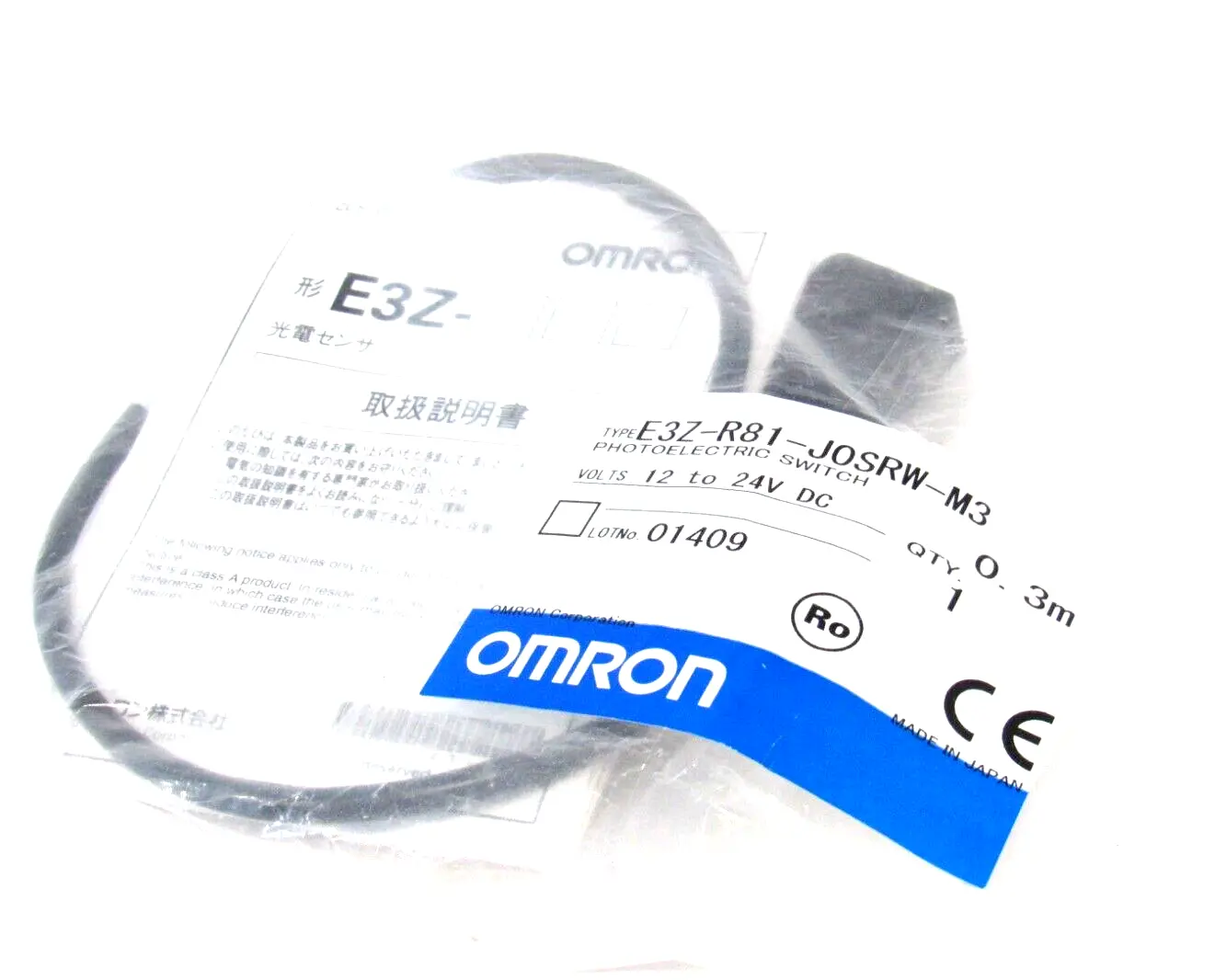 NEW OMRON E3Z-R81-J0SRW-M3 PHOTOELECTRIC SWITCH E3ZR81J0SRWM3