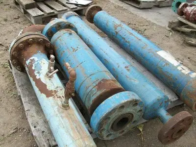 USED NIXCO 3" INLINE FLOW THRU PULSATION DAMPENER