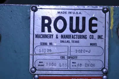 USED ROWE 3020-J