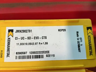 Used KENNAMETAL JMN2902791 / KCP20 Tooling & Accessories (Other) Ohio US | HGR 24 #1487024