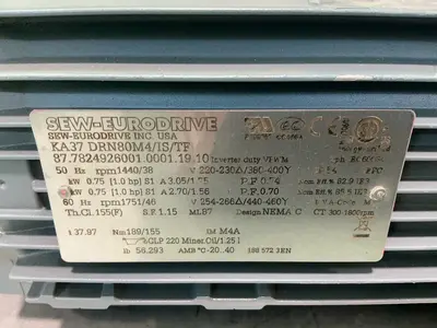 Used SEWEURODRIVE KA37DRN80M4/IS/TF Motors (misc) Ohio US | HGR 24 #1517022